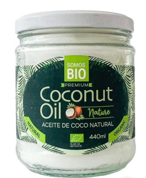 Aceite de Coco  Extra Virgen con Sabor 440 g Somos Bio