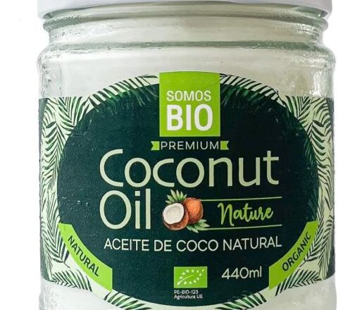 Aceite de Coco  Extra Virgen con Sabor 440 g Somos Bio