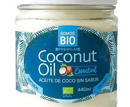 Aceite de Coco Orgánica sin aroma  440 g Somos Bio