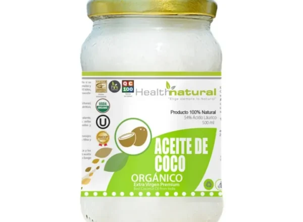Aceite de Coco Organico 1000 ml Health Natural