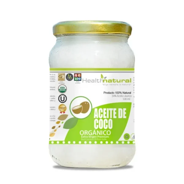 Aceite de Coco Organico 1000 ml Health Natural