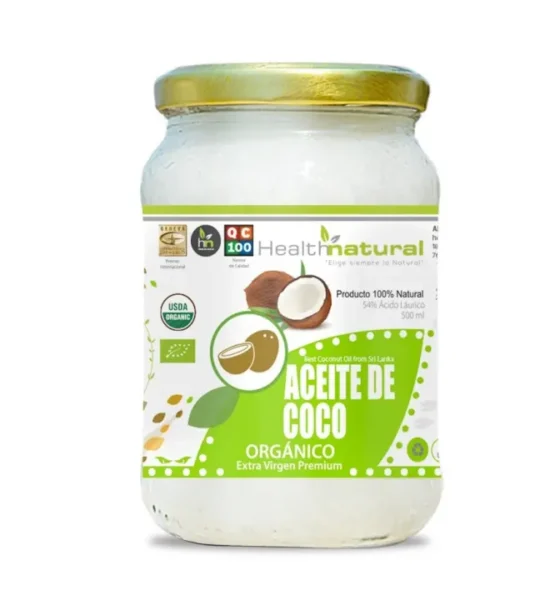 Aceite de coco Organico 500 ml  Healrth Natural