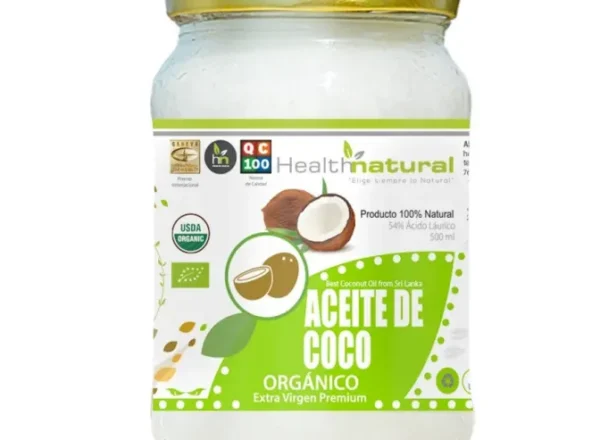 Aceite de coco Organico 500 ml  Healrth Natural