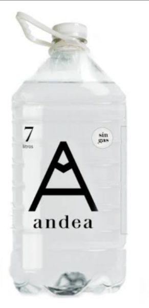 Agua Mineral sin gas x 7 litros Andea