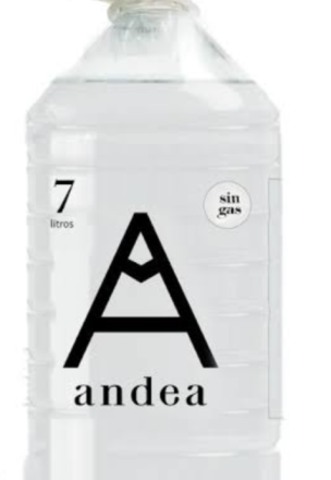 Agua Mineral sin gas x 7 litros Andea