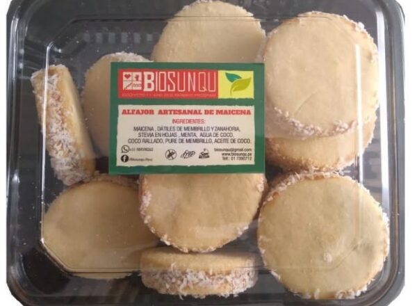 Alfajor Artesanal de Maicena Caja Biosunqu