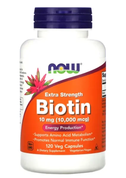 Biotina 10 mg x 120 Cap Now Foods