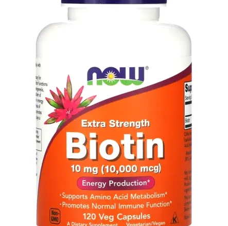Biotina 10 mg x 120 Cap Now Foods