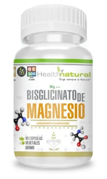 Bisglicinato de Magnesio 500 mg x 90 Càpsulas Health Natural