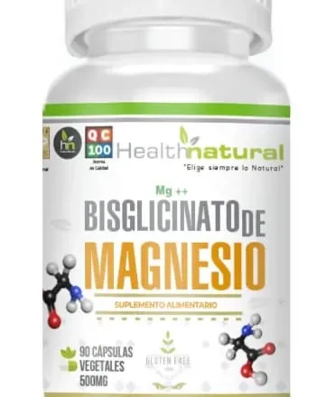 Bisglicinato de Magnesio 500 mg x 90 Càpsulas Health Natural