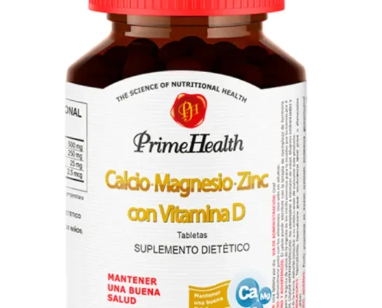 Calcio + Magnesio + zinc + Vit D x 60 Tabletas Prime Health