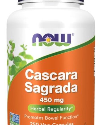 Cascara Sagrada 450 mg x 250 Capsulas Now