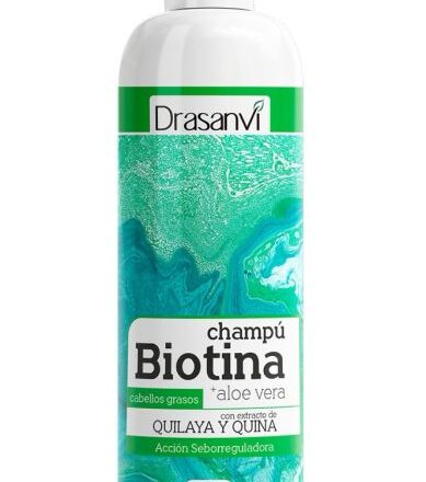 Champú Biotina y Aloe Vera Cabello Graso 1 L Drasanvi