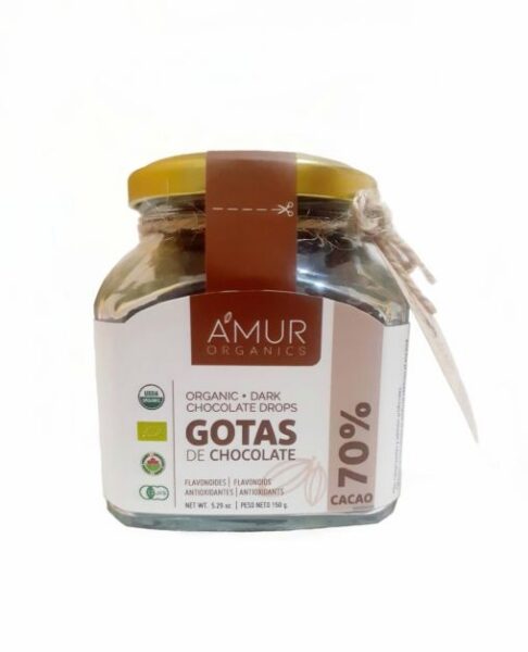 Chocolate drops gotas 70% cacao 150 gr