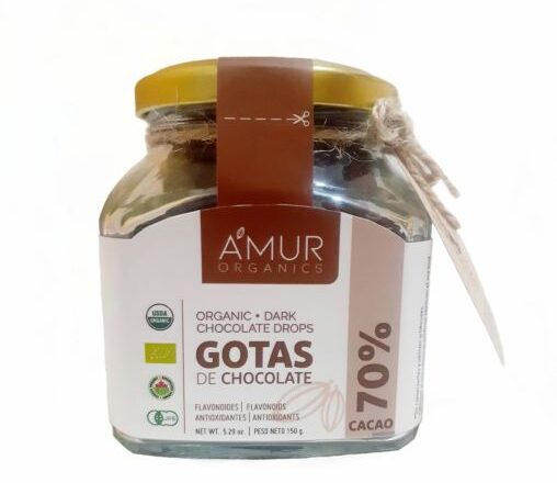 Chocolate drops gotas 70% cacao 150 gr