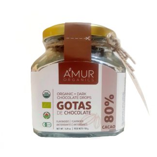 Chocolate drops gotas 80% cacao 150 gr