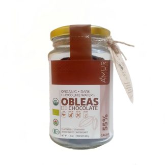 Chocolate wafers obleas 55% de cacao 200 gr