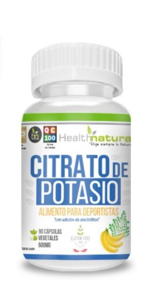 Citrato de Potasio 1000 mg x 90 Capsulas Health Natural