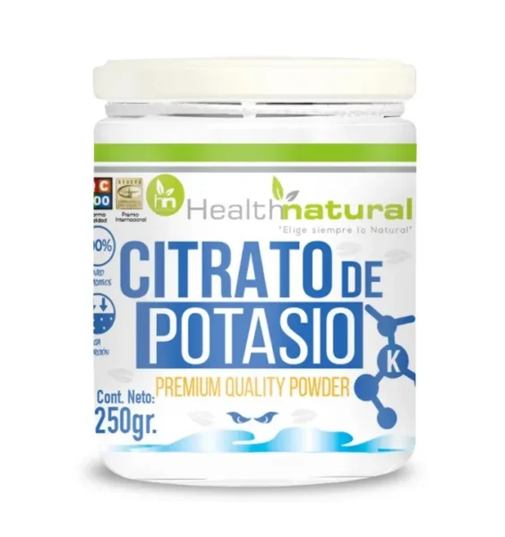 Citrato de Potasio en Polvo 250 g Health Natural