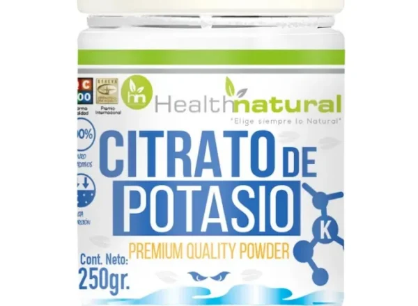 Citrato de Potasio en Polvo 250 g Health Natural
