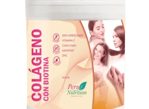 Colàgeno con Biotina x 500 g Peru Nutrition
