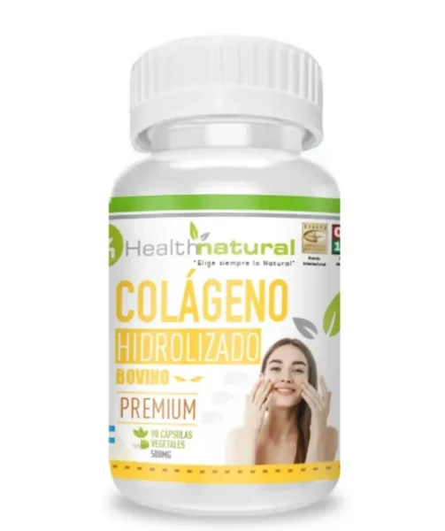 Colágeno Hidrolizado Bovino 500 mg x 90 Cap Health Natural