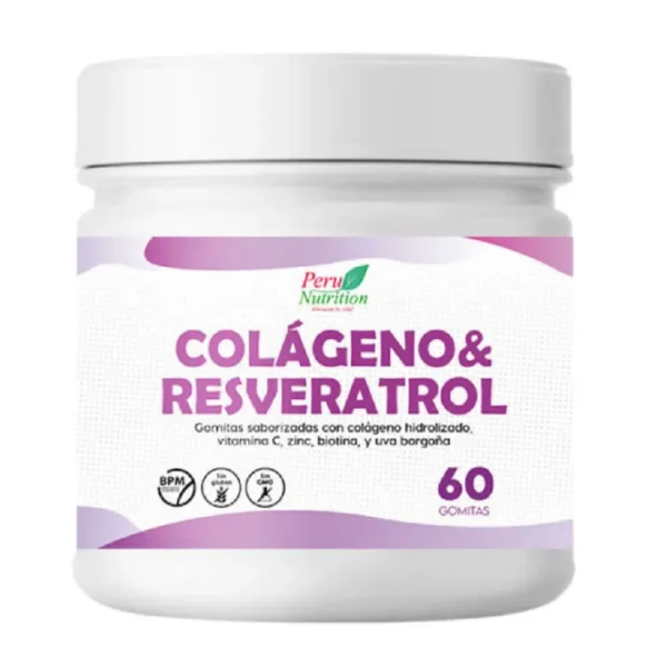 Colàgeno y Resveratrol x 60 Gomitas Peru Nutrition