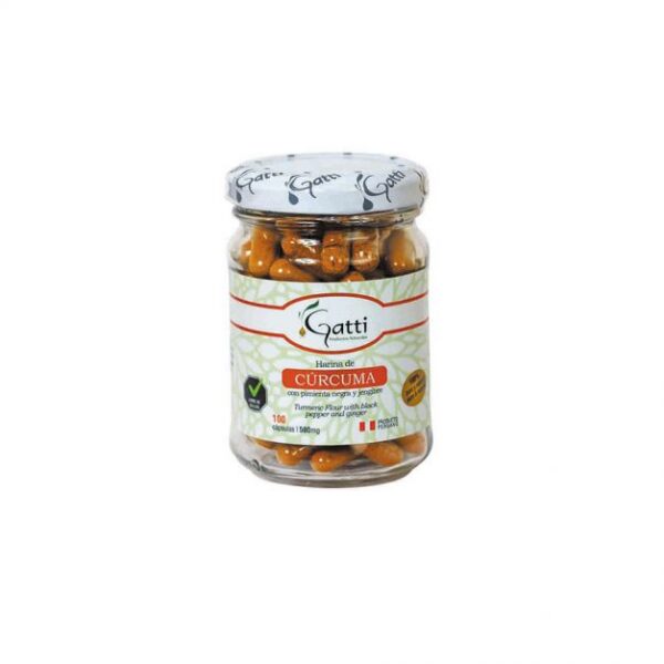 Cúrcuma 500 mg Gatti 100 cápsulas