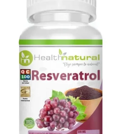 Resveratrol 500 mg x 90 Càosulas Health Natural